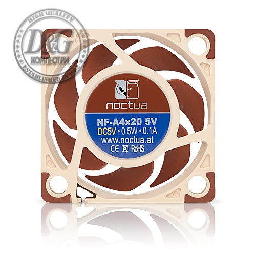 Noctua Вентилатор Fan 40x40x20mm 5V 5000rpm - NF-A4x20-5V