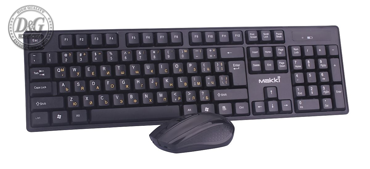 Makki Безжична Клавиатура+Мишка кирилизирана Keyboard+Mouse Wireless 2.4G BG - MAKKI-KBX-008