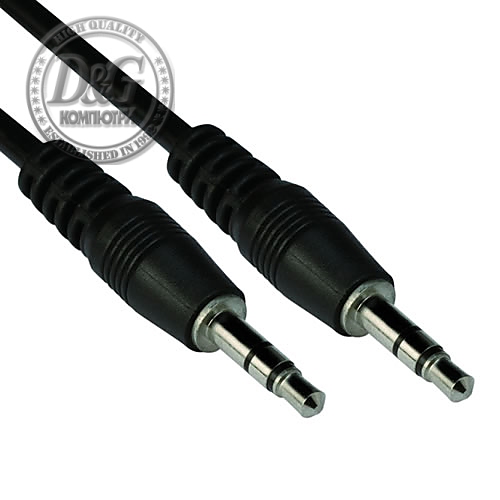 VCom Аудио Кабел 3.5mm Stereo M / M - CV201-1m