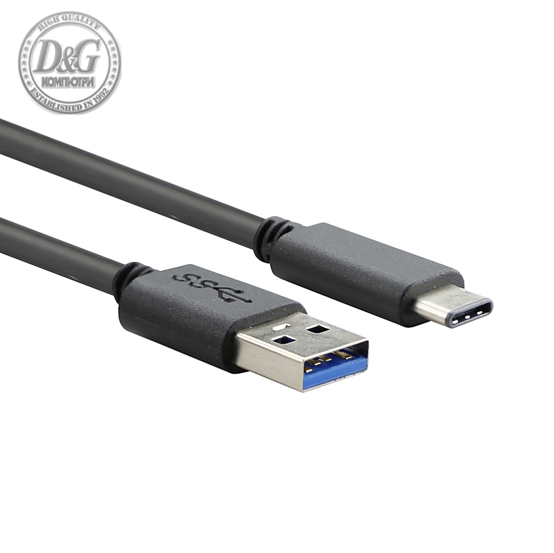 VCom Кабел USB 3.1 Micro type C / USB 3.1 AM Black - CU401-1m