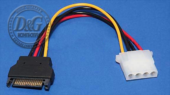 VCom Адаптер Adapter SATA Power M / Molex 4pin - CE359-0.15m