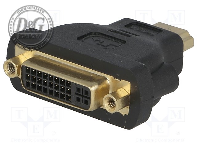 VCom Адаптер Adapter HDMI M/DVI-D F 24+1 - CA311