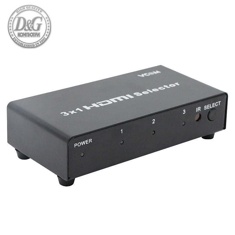 VCom Селектор HDMI Selector 3x1 - DD433