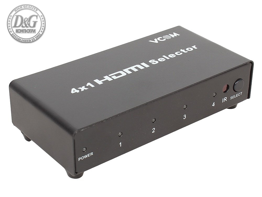 VCom Селектор HDMI Selector 4x1 - DD434