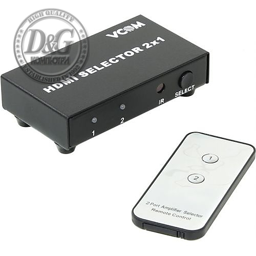 VCom Селектор HDMI Selector 2x1 - DD432