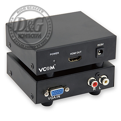 VCom Преобразувател Converter VGA to HDMI - DD491