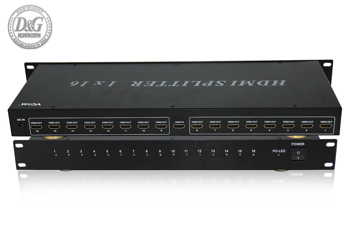 VCom Сплитер HDMI SPLITTER Multiplier 1x16 - DD4116