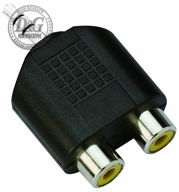 VCom Адаптер Adapter 3.5mm Stereo M / 2x RCA F - CA501