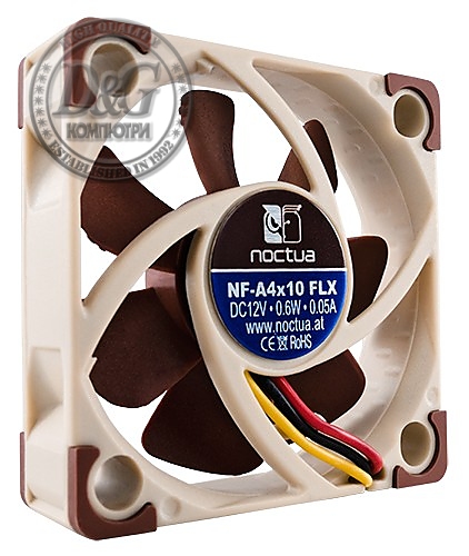 Noctua Вентилатор Fan 40x40x10 4500/3700rpm NF-A4x10 FLX