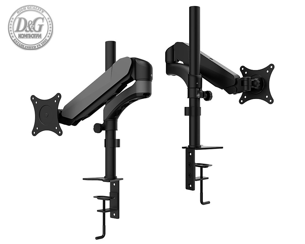 MSI MAG MT81 MONITOR ARM, Table Mount, Cable Management, Tension Adjustable, Easy Installation,  VESA compatibility of 75x75 and 100x100mm., WEIGHT CAPACITY up to 8 kg. 306-3BA9120-AP8