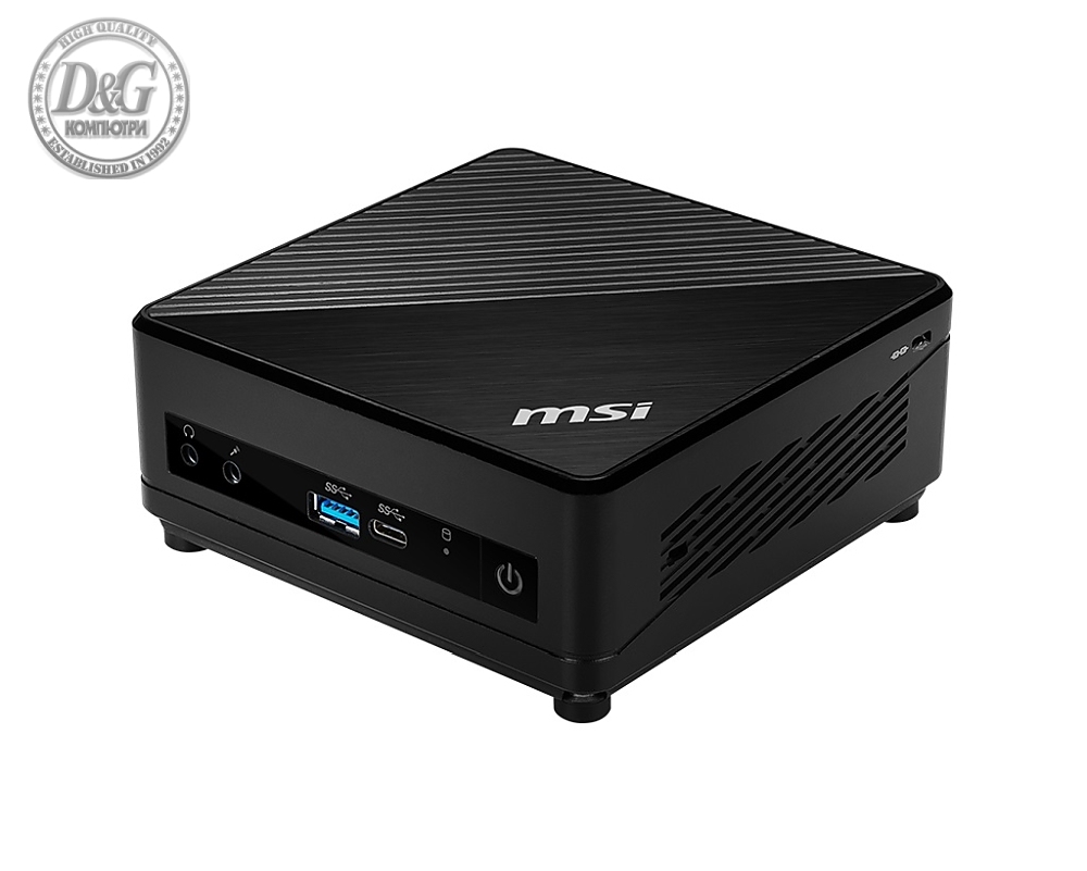 MSI CUBI 5 10M-033EU, Intel Core i3-10110U, 2.10 GHz, RAM 8GB (1x8), 2x DDR4 2666MHz SO-DIMMs, up to 64GB, SSD M.2 PCIE 256GB, 802.11 AC, BT 5, Windows 10 Home, 65W, 124 X 124 X 53.7 mm, 0.55 kg, Black