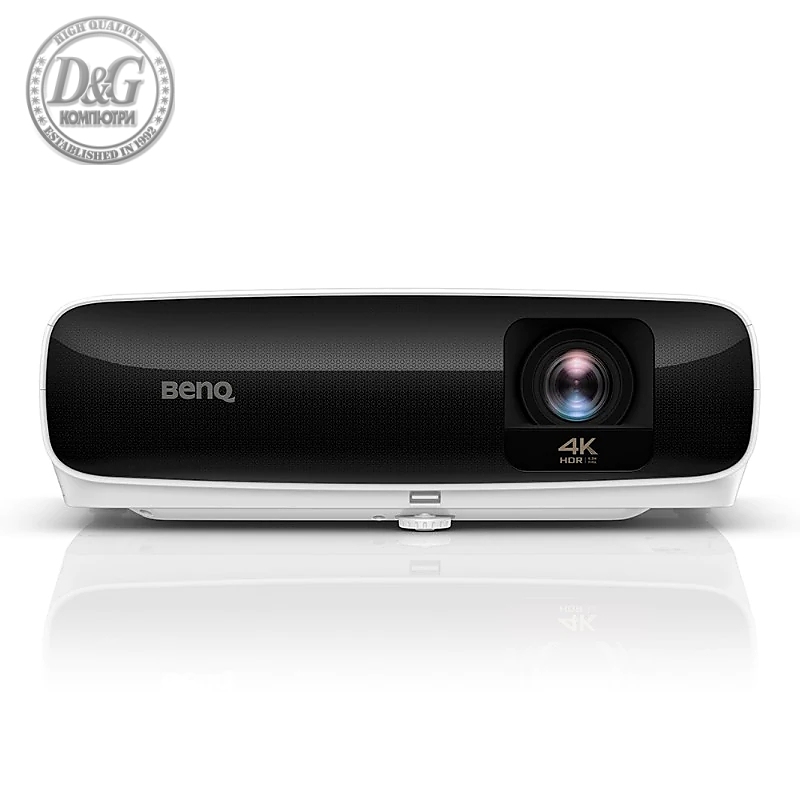 BenQ TK810, 4K 3840x2160, HDR, 3200 ANSI lumens, 10000:1,  Zoom 1.1x, 92% Rec.709, Dual Band WiFi, LumiExpert, 2xHDMI, USB Type A 1.5A with Media reader, RS232, 12V Trigger, 4.2 kg, White