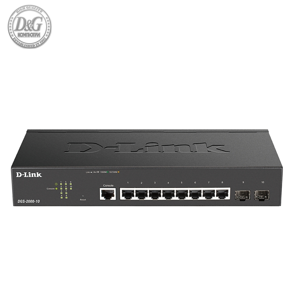 D-Link 8-port Gigabit Managed Switch incl. 2 x SFP