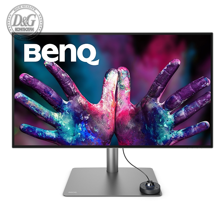 BenQ PD3220U 32" IPS LED 5ms 3840x2160 4K UHD, DesignVue Thunderbolt Mon, AQCOL., 100% sRGB,HDR400, B.I., LBL, KVM Switch, ICCsync, CAD/CAM, DualView, 1300:1, 350 cd/m2, 2xHDMI, DP,Thb 3x2(PD65W, DP alt),USB-C/USB 3.0x4,Sp.2x2W, HAdj., Swivel, Tilt, Gray