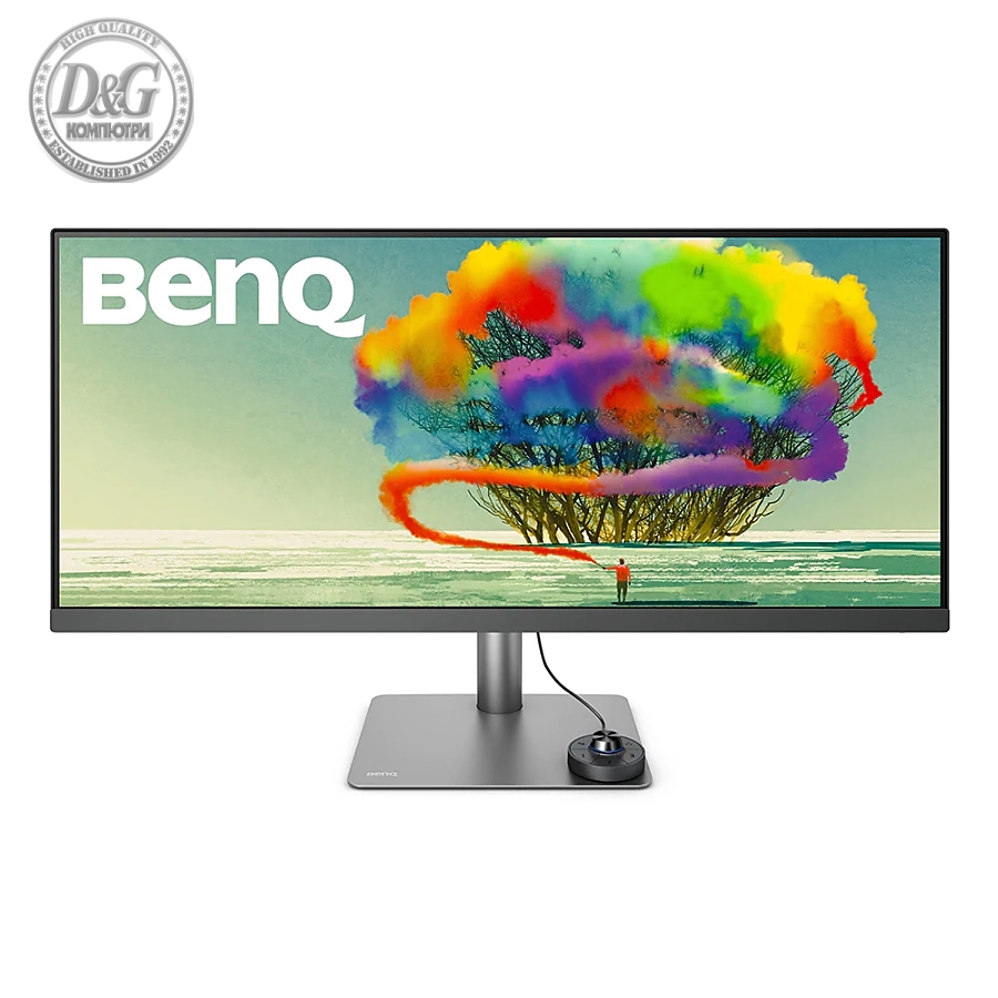 BenQ PD3420Q 34"W IPS LED 5ms 3440x1440 2K QHD, Design Mon, WQHD, AQCOL.,100% sRGB/98% P3,HDR400, B.I.,LBL,KVM, ICCsync, CAD/CAM, DualView, Contr.1000:1, 350 cd/m2, 2xHDMI,DP,USB-C(PD65W, DP Alt Mode),USB-C/USB 3.0x2, Sp.2x2.5W, HAdj., Swivel,Tilt, Gray