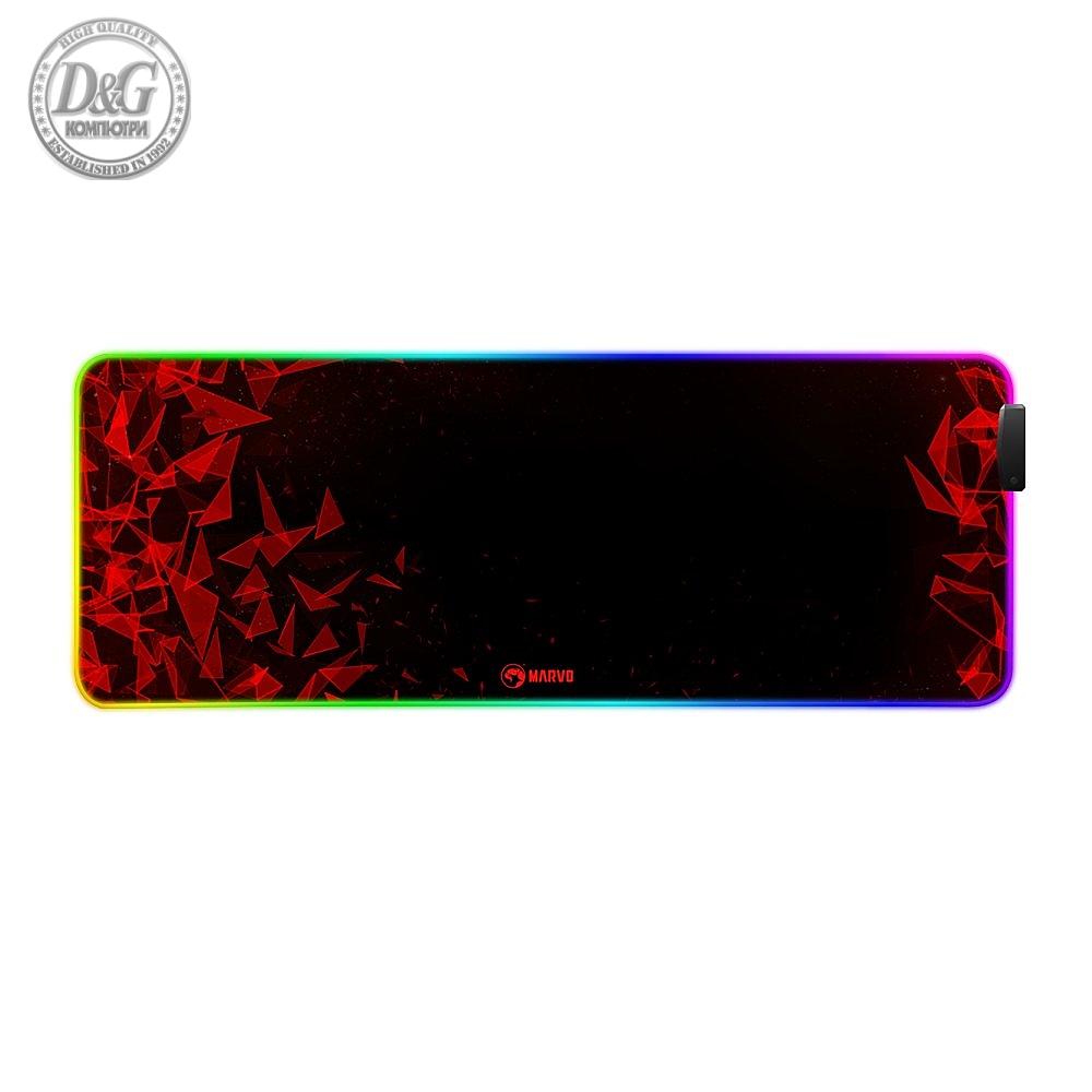 Marvo светеща подложка за мишка Gaming Mousepad MG011- Size XL, RGB, USB hub