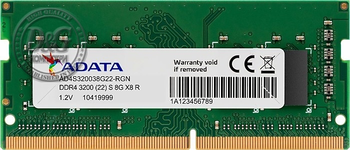 8GB DDR4 3200 ADATA SODIMM