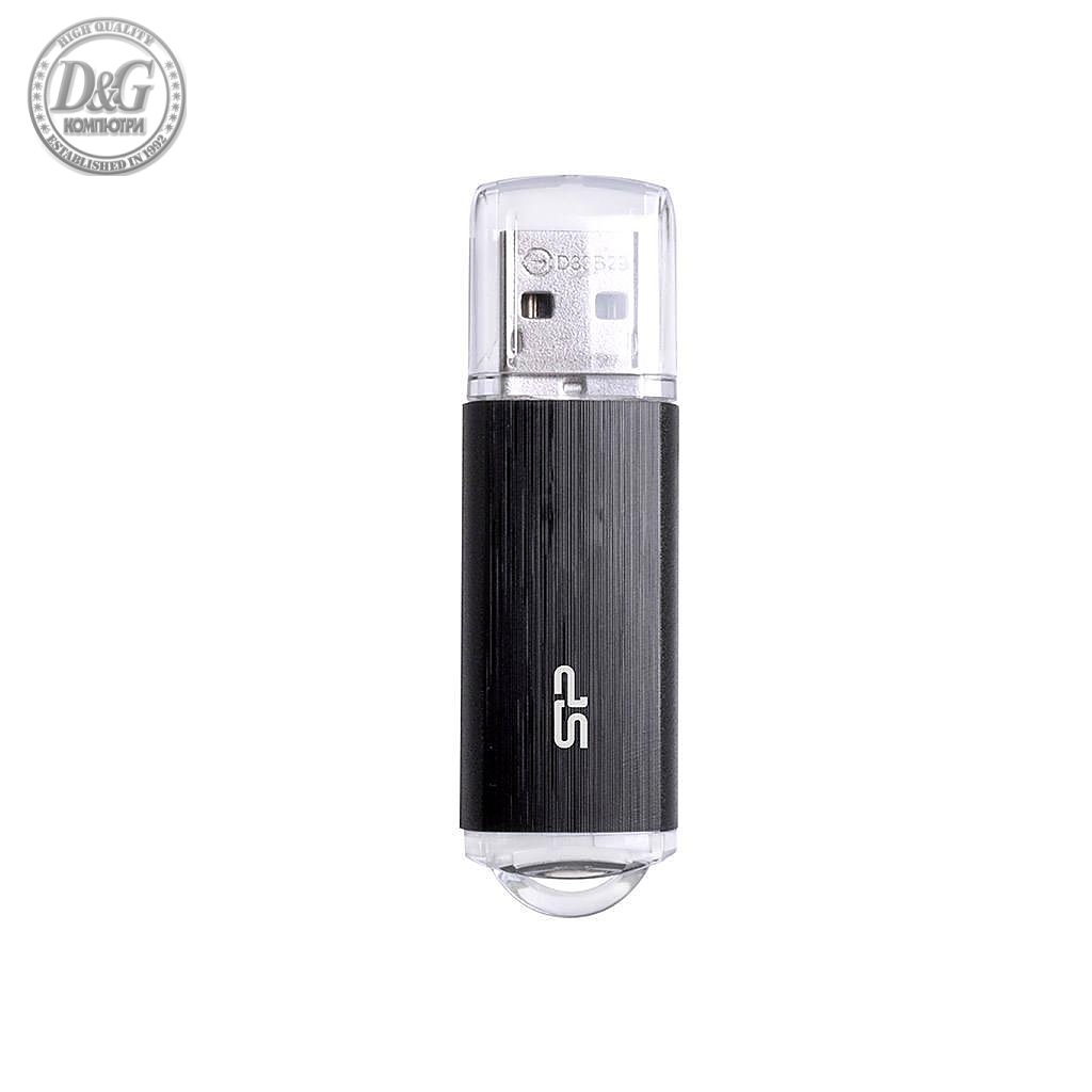 USB памет SILICON POWER Ultima U02, 8GB, USB 2.0 Черен