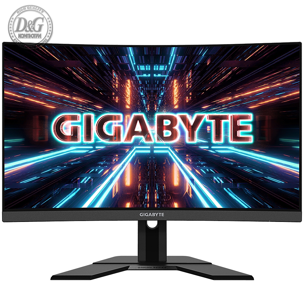 Геймърски Монитор Gigabyte G27QC-A-EK, VA 2560 x 1440 , Curved 1500R, 165Hz, 1ms