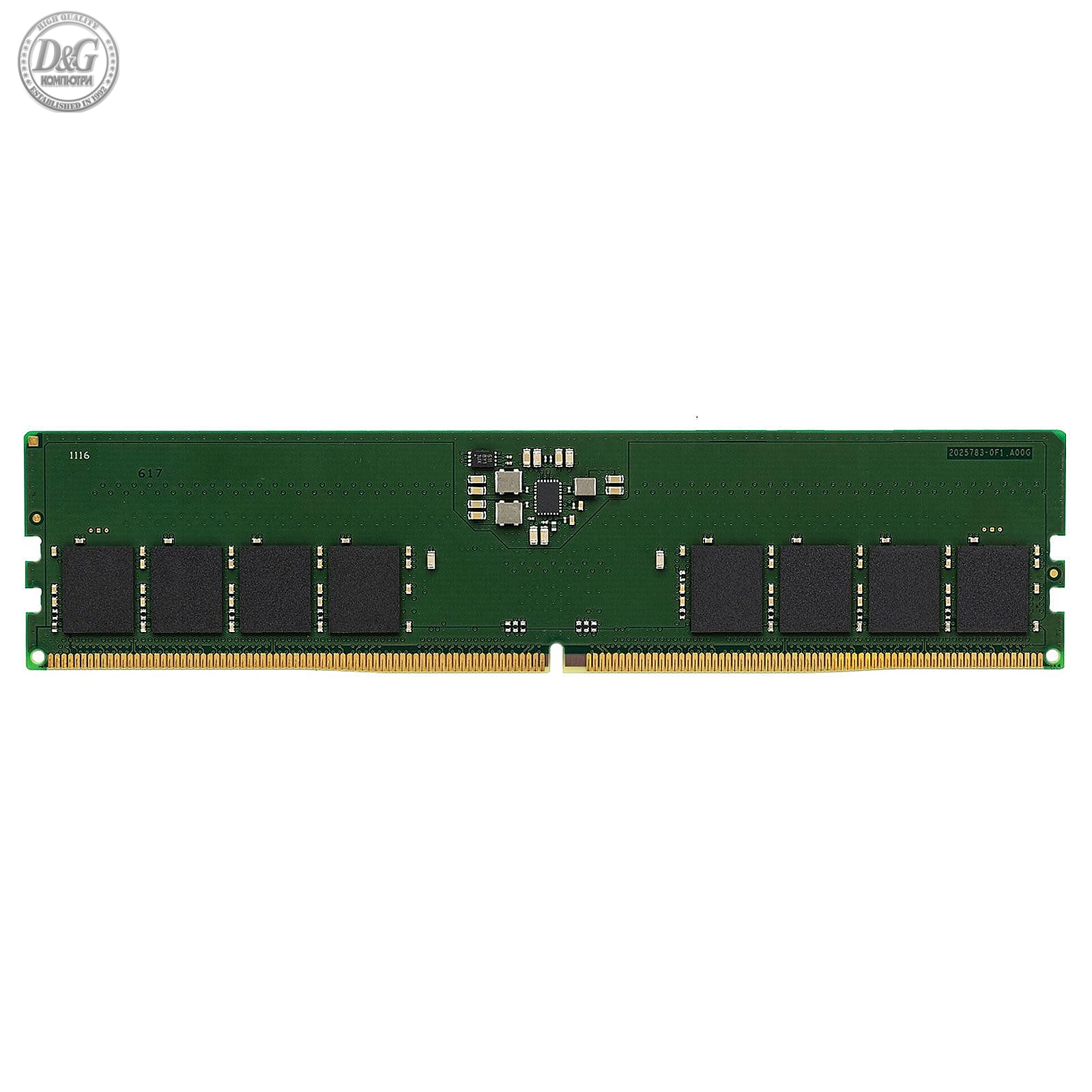 Памет Kingston 16GB DDR5 PC5-38400 4800Mhz CL40 KVR48U40BS8-16