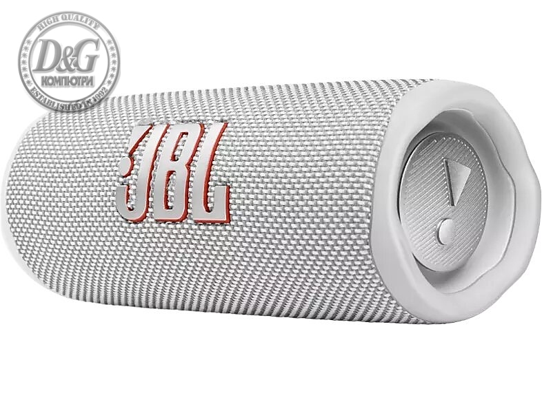 JBL FLIP6 WHT waterproof portable Bluetooth speaker