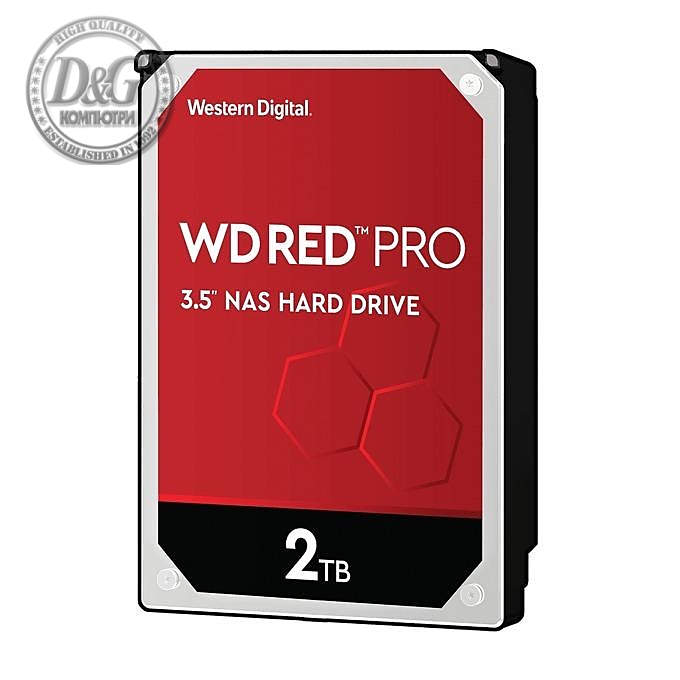 Хард диск WD Red Pro NAS, 2TB, 7200rpm, 64MB, SATA 3