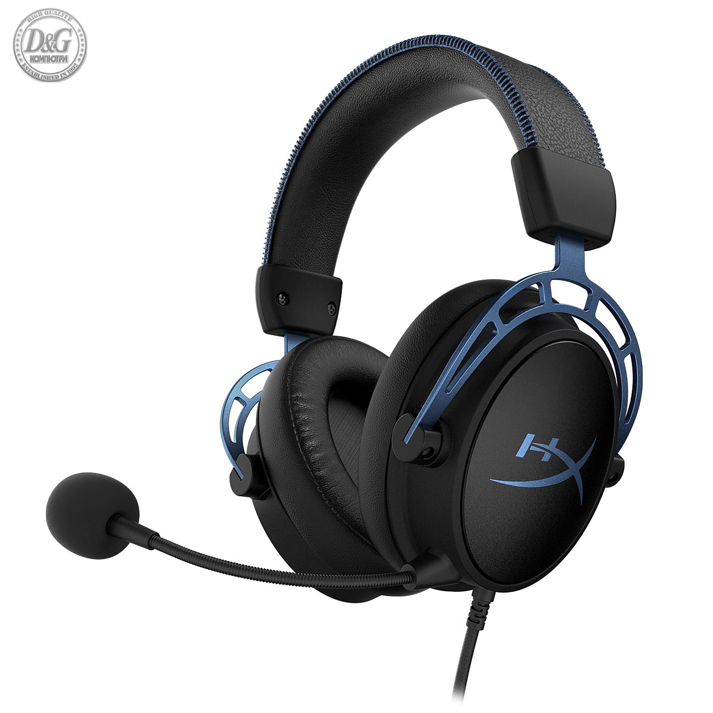 Геймърски слушалки HyperX Cloud Alpha, S 7.1, Син