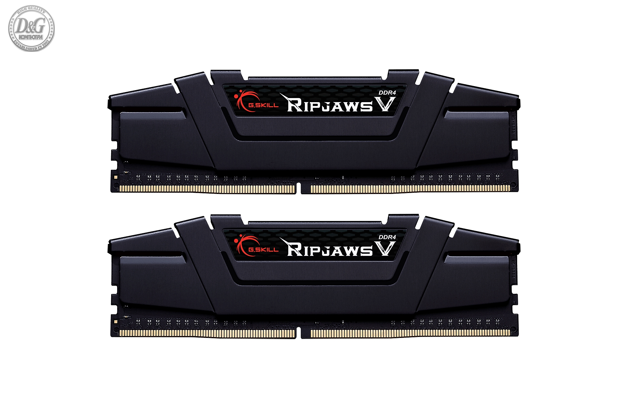 Памет G.SKILL Ripjaws V Black 32GB(2x16GB) DDR4 PC4-25600 3200MHz CL16 F4-3200C16D-32GVK