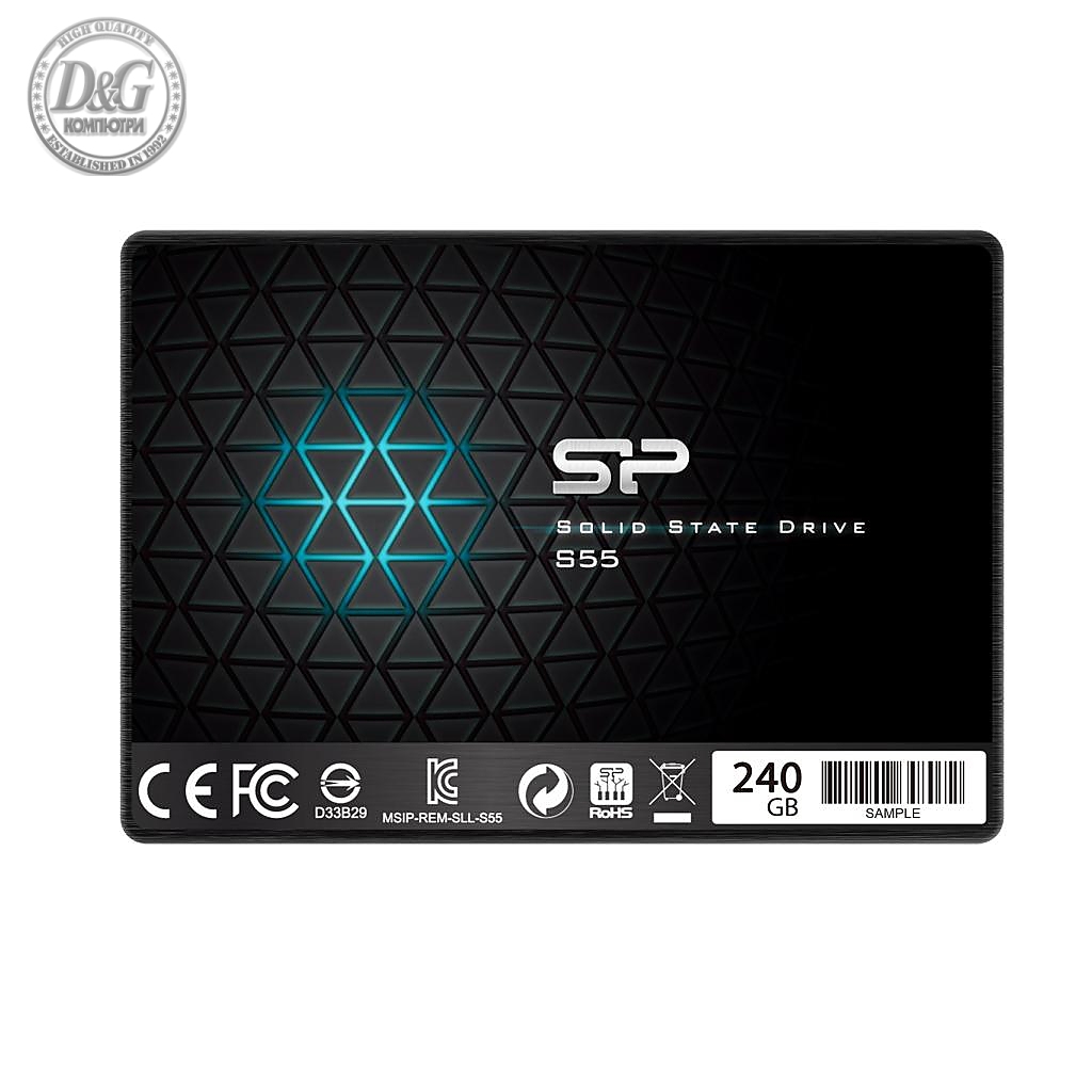 Solid State Drive (SSD) SILICON POWER S55, 2.5&quot;, 240 GB, SATA3