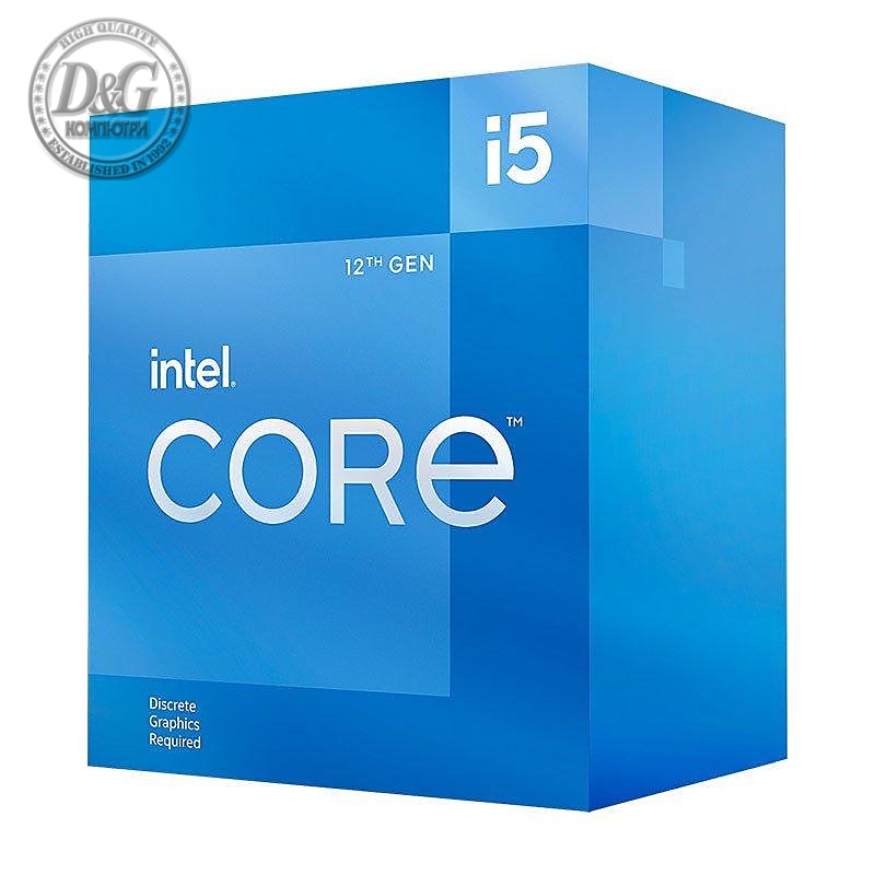 Процесор Intel Alder Lake Core i5-12400F, 6 Cores, 12 Threads (2.50 GHz Up to 4.40 GHz, 18MB, LGA1700), 65W, BOX