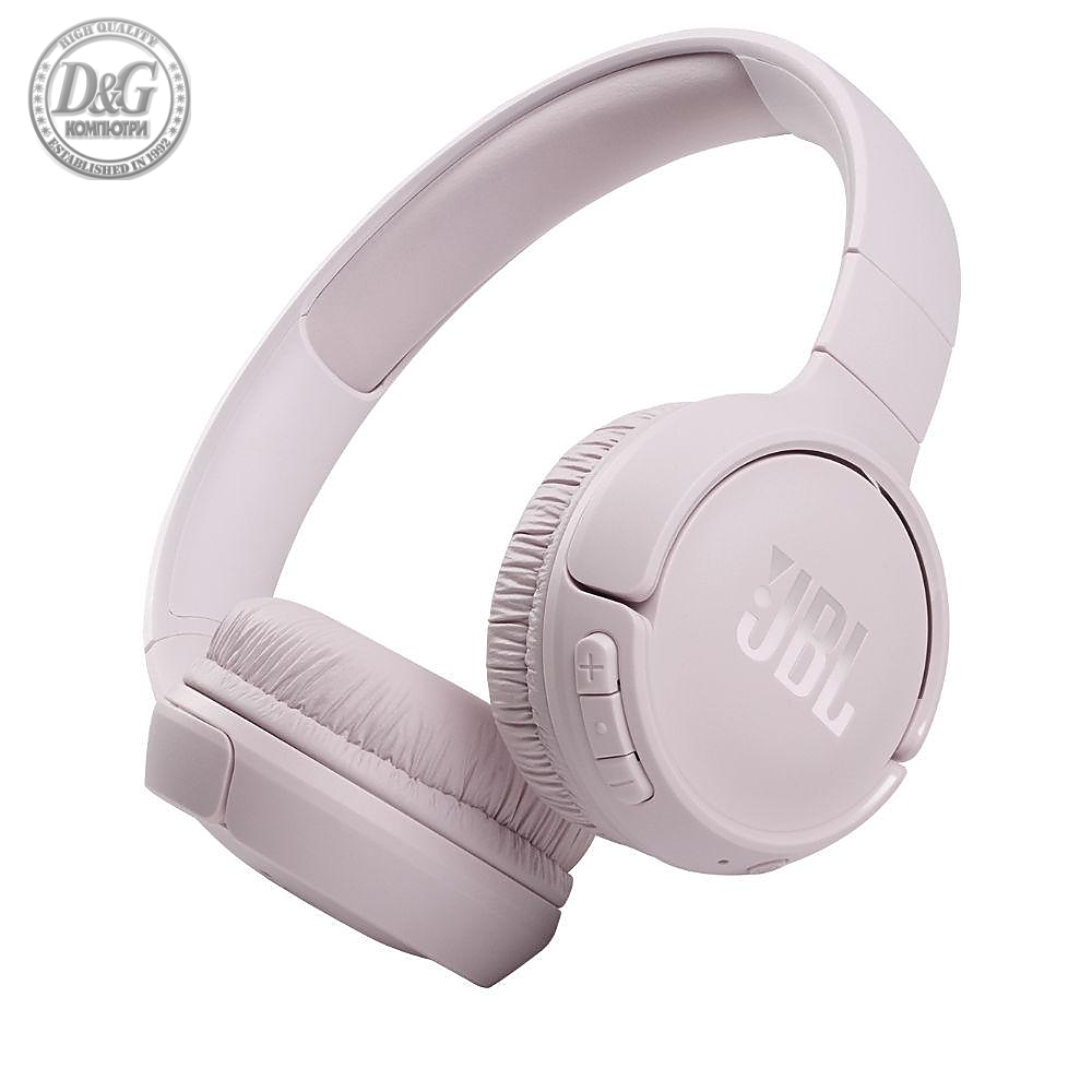 Слушалки on-ear JBL T510BT, Розов