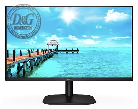 AOC 27B2AM 27" WLED VA 1920x1080@75Hz, 4ms GTG, 250cd/m2, 4000:1, 20M:1 DCR, Low Blue Light, Tilt, D-SUB, HDMI, Speakers, Black