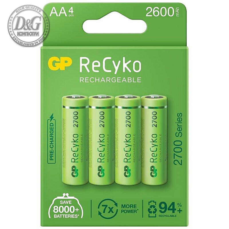 Акумулаторна Батерия GP  R6 AA 2700mAh NiMH 4 бр. 270AAHCE-EB4  GP