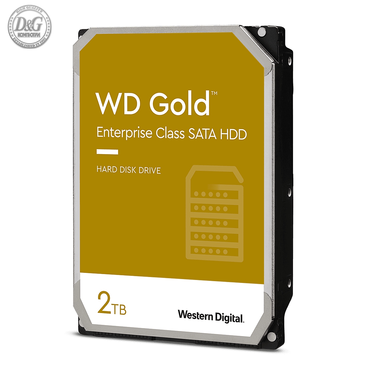 Хард диск WD Gold, 2TB, 7200rpm, 128MB, SATA 3