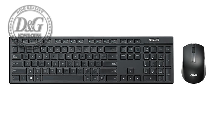 Asus W2500 WIRELESS KEYBOARD+MOUSE, Black