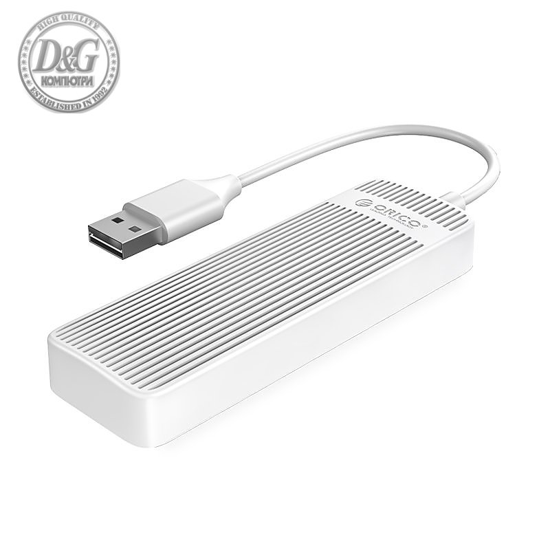 Orico хъб USB2.0 HUB 4 port White - FL02-WH