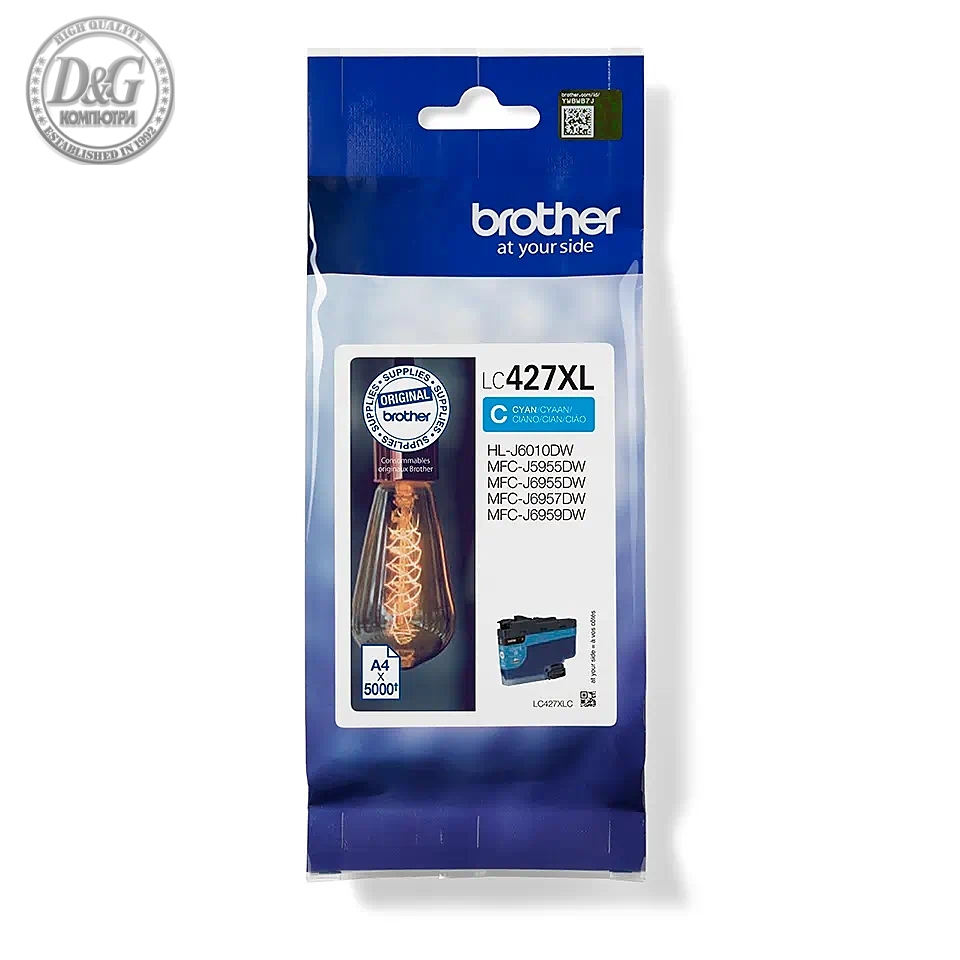 Brother LC-427XLC Cyan Ink Cartridge