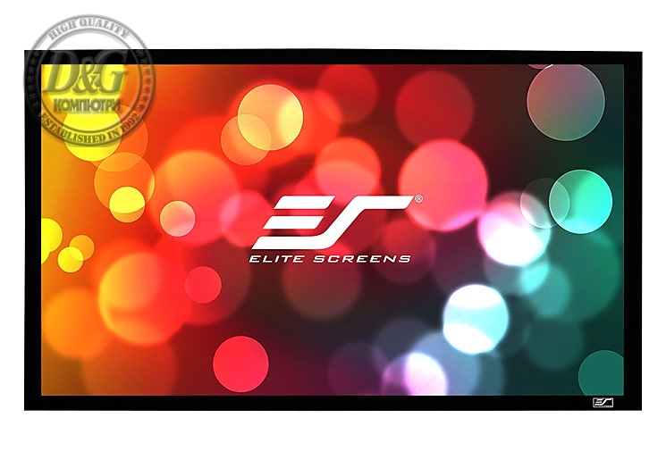 Elite Screen ER92WH1-A1080P3, 92" (16:9), BLACK FRAME , 203.7 x 114.5 cm, AcousticPro1080P3 (A4K)