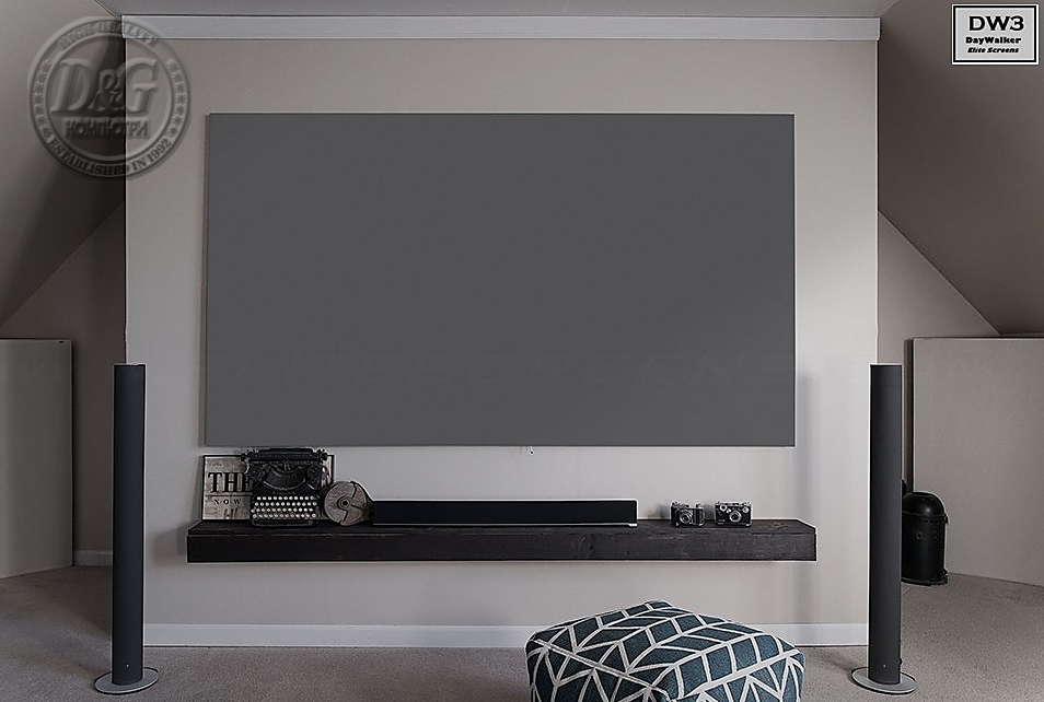 Elite Screen DWF100DHD3, 100" (16:9), DayWalker DW3 , 221 x 124 cm, DW3 Full Grey