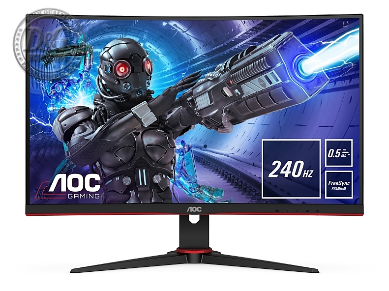 AOC C27G2ZE/BK, Curved 1500R 27" VA WLED, 1920x1080@240Hz, 1ms GTG, 0.5MPRT, 300cd/m2, 3000:1, 80M:1 DCR, FreeSync Premium, FlickerFree, Low Blue Light, Tilt, 2xHDMI, DP