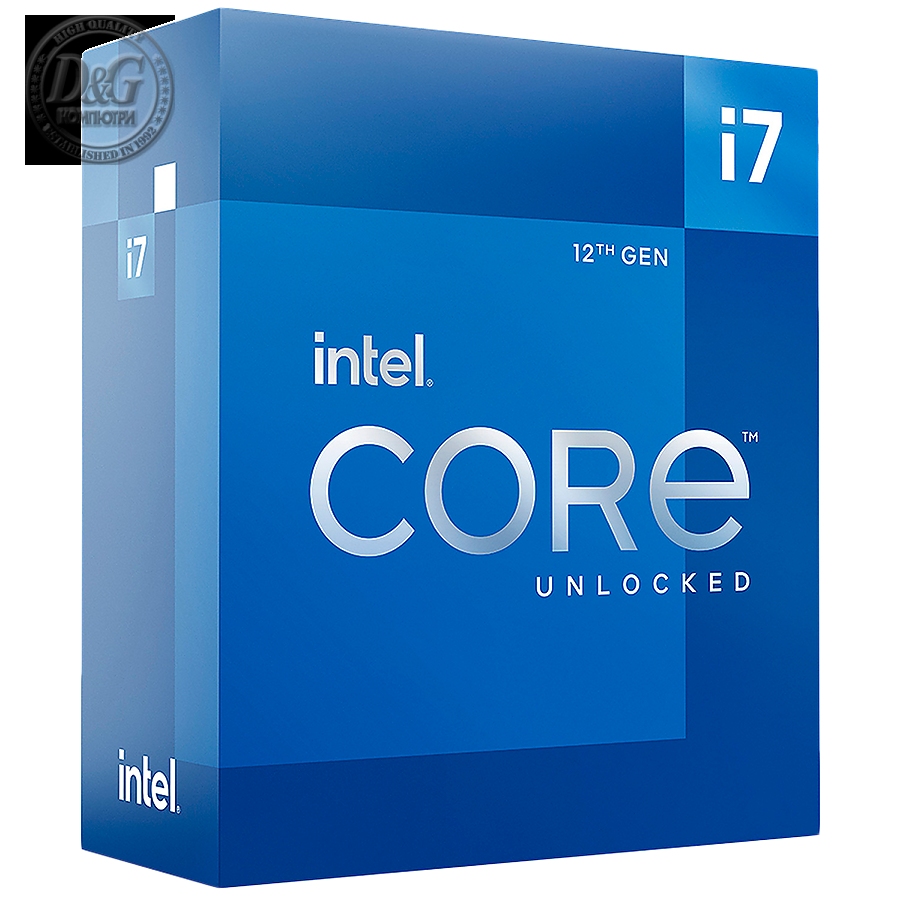 Intel CPU Desktop Core i7-12700KF (3.6GHz, 25MB, LGA1700) box