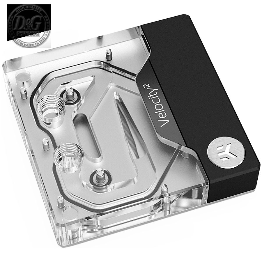 EK-Quantum VelocityВІ D-RGB - 1700 Nickel + Plexi, CPU water block (Socket LGA1700)