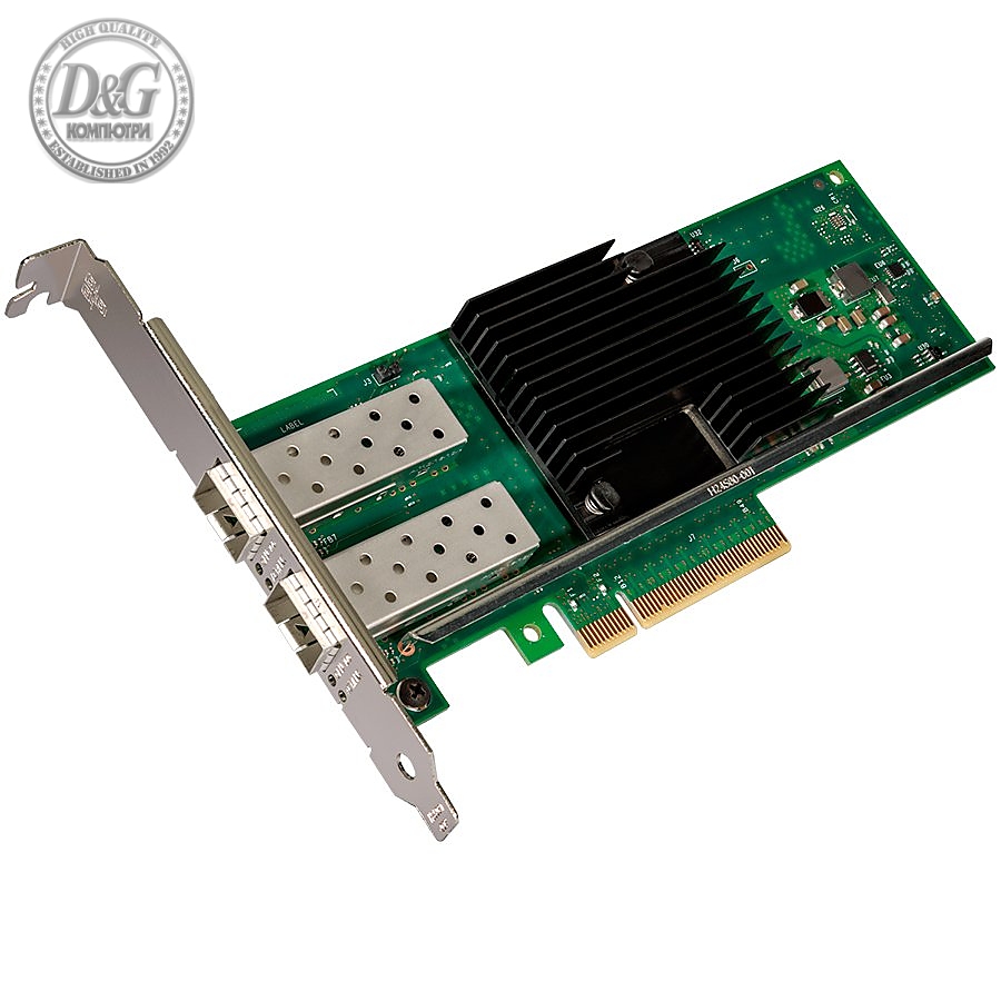 Intel Ethernet Converged Network Adapter X710-DA2, 10GbE/1GbE dual ports SFP+, PCI-E 3.0x8 (Low Profile and Full Height brackets included) bulk