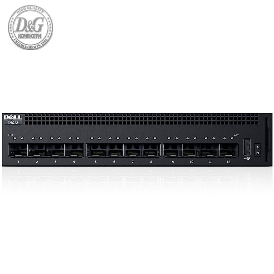 Dell Networking X4012 Smart Web Managed Switch, 12x 10GbE SFP+ ports