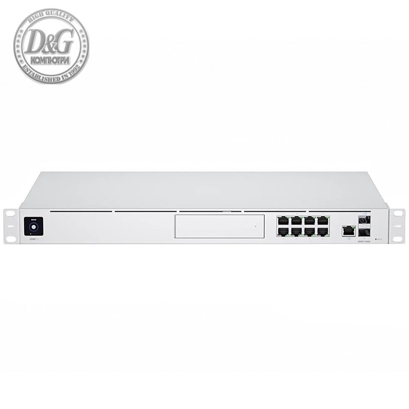 1U Rackmount 10Gbps UniFi Multi-Application System with 3.5" HDD Expansion and 8Port Switch