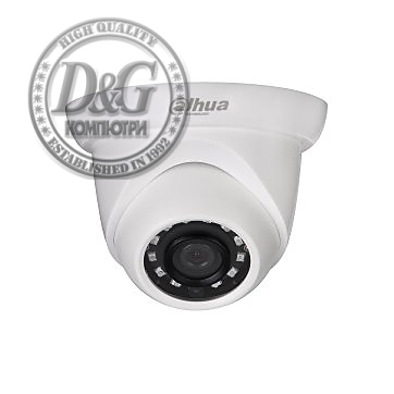 Dahua IP camera 2MP, Eyeball  1/2.7" CMOS, 1920Г—1080 Effective Pixels, 25fps@1080P, Focal Length 2.8mm (View angle 104В°), Max IR distance 30m, 0.08Lux/F2.0, 0Lux/F2.0 IR on, DC12V, PoE, 5.5W, IP67.