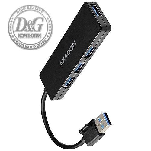 AXAGON HUE-G1A 4x USB3.0 Superspeed SLIM USB hub w. 14cm Type-A cable