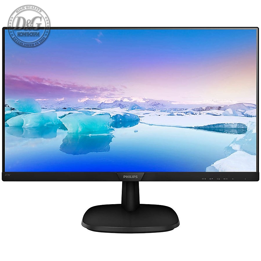 Monitor 27" Philips 273V7QDSB/00(01) Black IPS, 16:9, 1920x1080, 4ms, 250 cd/m2, 1000:1, D-Sub, DVI, HDMI, vesa