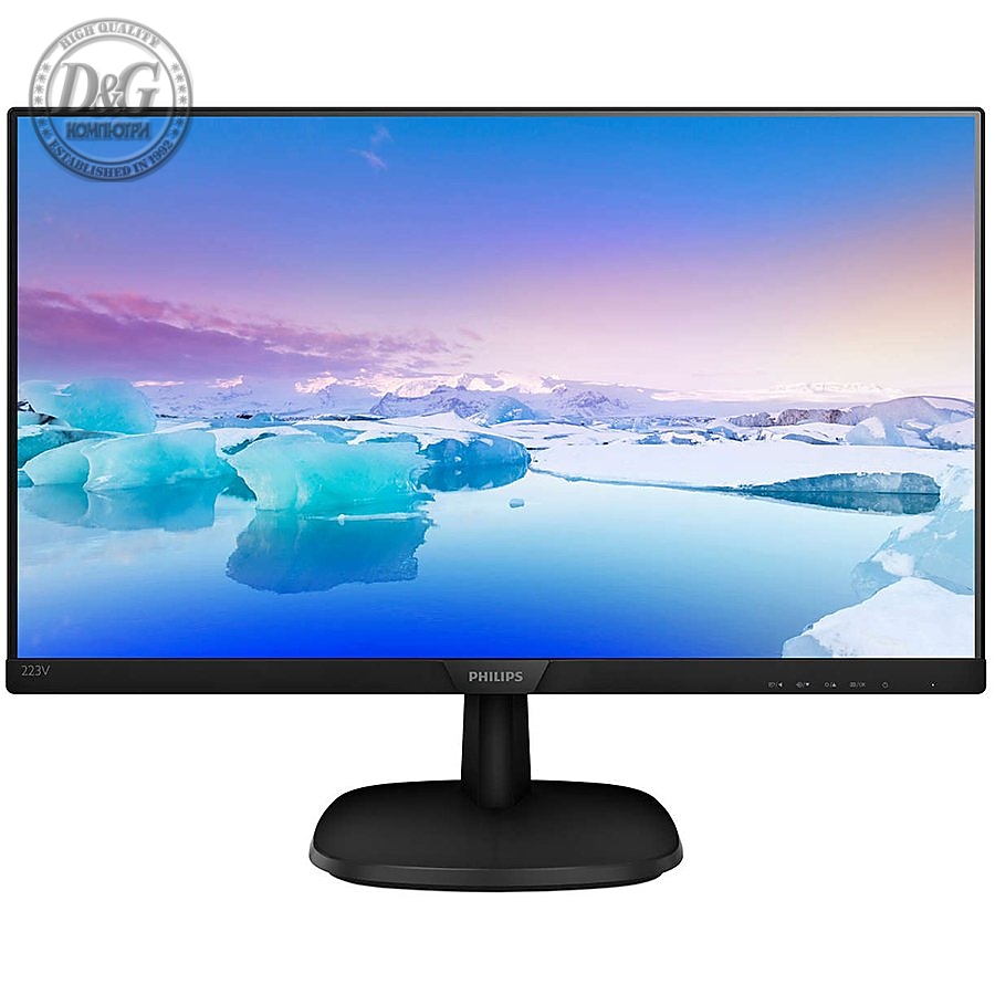 Monitor 21.5'' Philips 223V7QHSB/00 Black IPS, 16:9, 1920x1080, 5ms, 250 cd/m2, 1000:1, D-Sub, HDMI, vesa