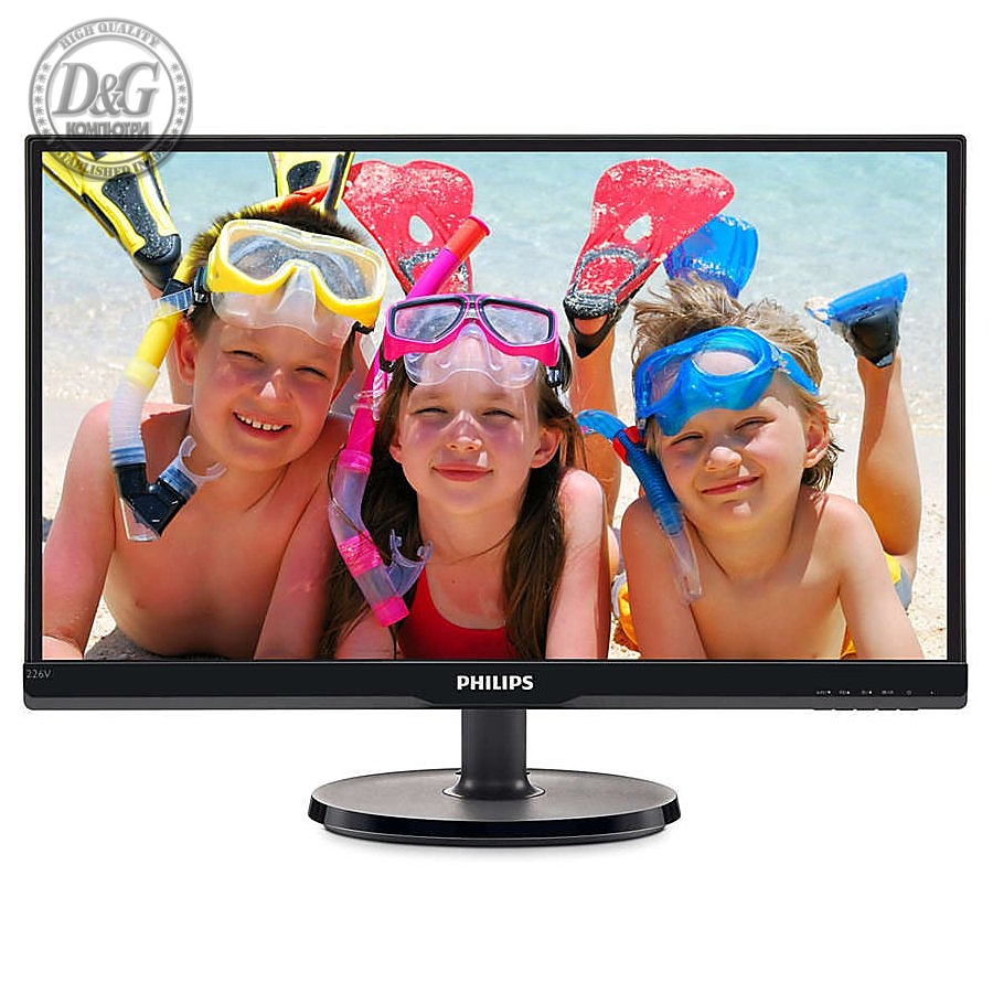 Philips LCD monitor 226V6QSB6 V Line 22 (21.5" / 54.6 cm diag.) Full HD (1920 x 1080) IPS, WLED, 178/178 vga, DVI